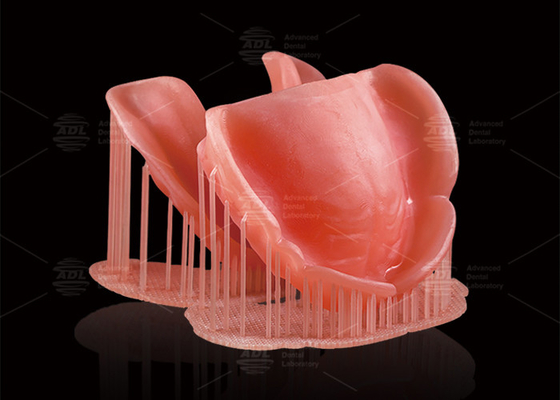 kopen CAD/CAM Digitaal Afneembare Gedeeltelijke Prothesen Deep Pink Computergeprinte Prothesen online vervaardiging