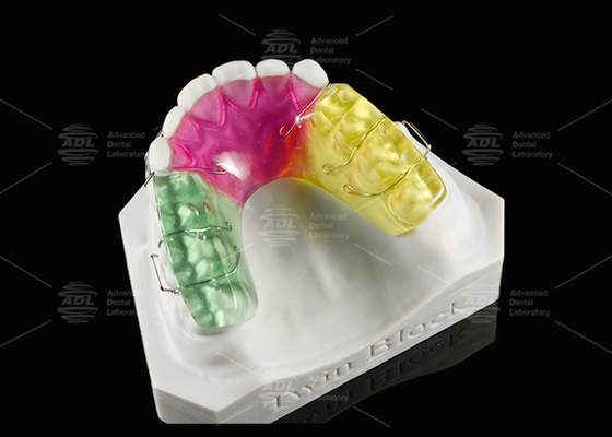 Acryl tweeblok Orthodontieapparaat voor het corrigeren van malocclusie